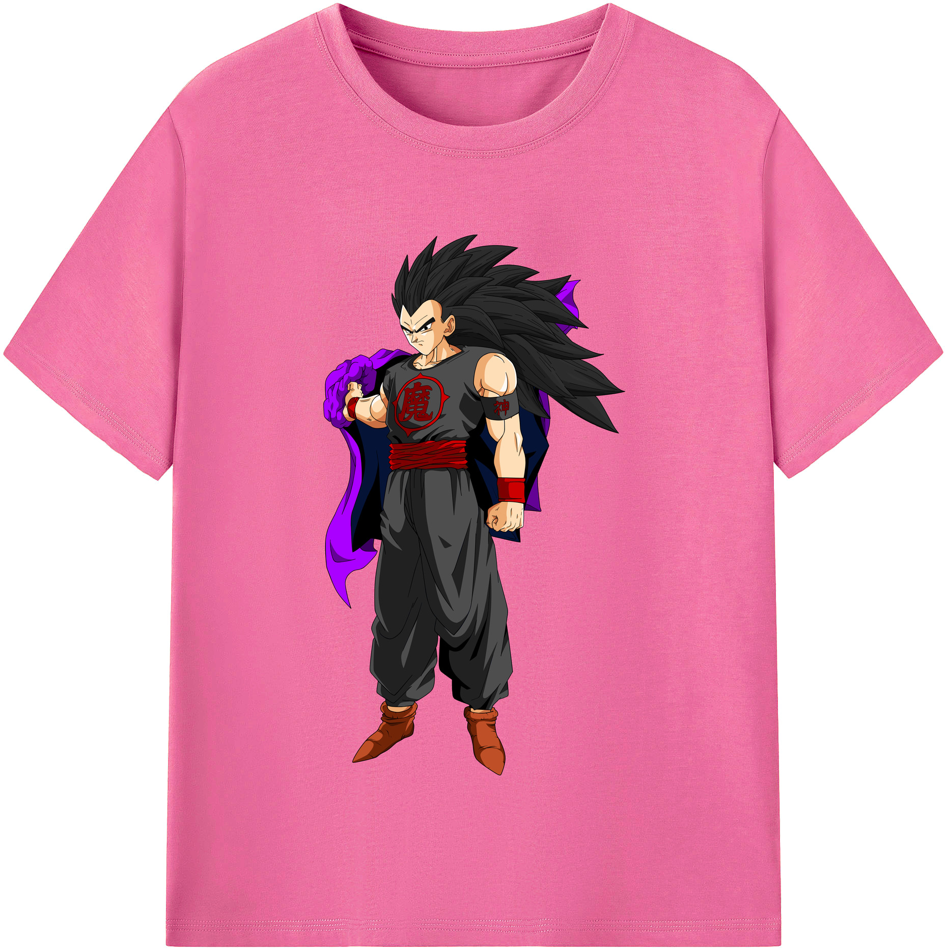 （画像用） ドラゴンボール ベジータ四世（Bejīta Yonsei）DRAGON BALL Vegeta IV レディースカジュアルプリントTシャツ（綿100％）